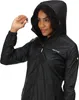 A woman wearing a black hooded jacket. Produktbild-Vorschau