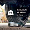 A close-up shot of an electric vehicle charging plug being run over by a car tire, with text overlay highlighting its durability. Náhled obrázku produktu