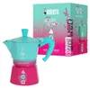 Bialetti Squid Game, Moka konvička, Modrá, Růžová, Hliník, Náhled obrázku produktu 1