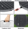 LZQ WPC Gartendusche Ø70 cm Rund – Rutschfeste Außendusche Produktbild-Vorschau 5