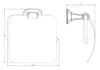 Sapho Aida - Porte-papier hygiénique, chromé AI007 Voir les images du produit 3