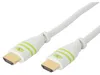 Techly HDMI High Speed mit Ethernet Kabel A/A/M/M 1m weiß Produktbild-Vorschau 1
