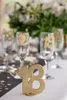70. Geburtstag gold glitzer Tischdekoration 11x 10 cm Zahl Produktbild-Vorschau 5
