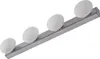 Lucande LED-Bad-Wandlampe Myrra, chrom, Glas, 60 cm, IP44 Produktbild-Vorschau 1