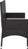 Panca da giardino a 2 posti con cuscini in poly rattan nero Anteprima dell’immagine prodotto 5
