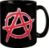 Rotes Anarchie-Symbol Tasse - Rebellisches Design für Produktbild-Vorschau 1