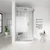 HOME DELUXE - Komplettdusche WHITE PEARL - Maße 120 x 80 cm Produktbild-Vorschau 3