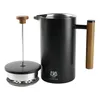 1L French Press Kaffeebereiter Edelstahl Schwarz Kaffee Produktbild-Vorschau 3
