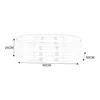 Pflanzbeet ‘Alfedena’ verzinkter Stahl oval 90 x 50 x 25 cm Produktbild-Vorschau 3