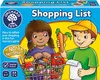 The image shows the front of a board game box for Orchard Toys Shopping List. Two cartoon children are depicted with a shopping cart filled with groceries. Anteprima dell’immagine prodotto