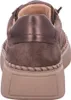 The back view of a brown women's shoe with a thick sole. Náhľad obrázku produktu