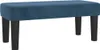 vidaXL Lavica Dark Blue 70x30x30 cm Velvet Náhľad obrázku produktu 1
