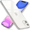 Two clear phone cases are shown, one angled in the foreground and another behind it. Anteprima dell’immagine prodotto