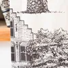 Vorhang mit Smok-Schlaufenband Retro Tierfiguren Häuser in Produktbild-Vorschau 6