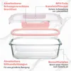 YASHE Boîtes en verre LN-10pcs-Pink, 10 pièces, 7,05 L Voir les images du produit 11