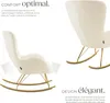 Fauteuil à bascule SWING avec patins en acier et Voir les images du produit 3