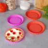 Lot de 4 moules mini-tartelettes en silicone lavables au Voir les images du produit 2