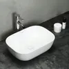 Umywalka nablatowa, ceramiczna, łazienkowa, biała, Podgląd zdjęcia produktu 4