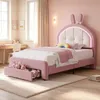 Lit bébé INONEFT, modèle matelas 90x200 cm, avec tête de Voir les images du produit 2
