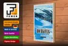 Holzschild Reise 20x30cm Hochkönig Skipiste Winter Schnee Produktbild-Vorschau 3