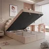 A bedroom with a bed with storage, a desk, and a chair. Produktbild-Vorschau