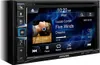A car stereo system displaying music information. Produktbild-Vorschau