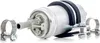 A fuel pump with hose clamps attached, isolated on a white background. Produktbild-Vorschau