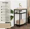 A small side table with decorative elements and product information. Produktbild-Vorschau