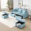 Merax Ecksofa U-Form mit Schlaffunktion und Stauraum, Produktbild-Vorschau 2