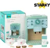 Caffettiera Giocattolo in legno Accessori da cucina Set Anteprima dell’immagine prodotto 6