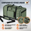 MONZANA® Sac de sport Football ou Sac de voyage vert olive Voir les images du produit 3