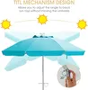 KOMFOTTEU parasol plażowy 200 cm, parasol ogrodowy z Podgląd zdjęcia produktu 3