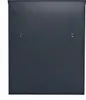 The back of a dark gray mailbox is shown against a white background. There are four small holes visible on the surface, likely for mounting. Produktbild-Vorschau