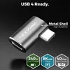 deleyCON USB-C Adapter Winkel 90 Grad (2 Stück) 40Gbps, Produktbild-Vorschau 4