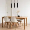 A dining table with chairs and pendant lights. Náhled obrázku produktu
