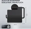 ovimar Toilettenpapierhalter Heroya mit Deckel ohne Bohren Produktbild-Vorschau 3