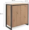 Finori Beistellschrank Denver 1 Artisan-Eiche und Anthrazit Produktbild-Vorschau 11