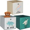 Set da 3 Relaxdays, contenitori per bambini, graziosi Anteprima dell’immagine prodotto 1