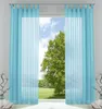 2er-Pack Gardinen Transparent Vorhang Set Wohnzimmer Voile Produktbild-Vorschau 1