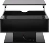 A black lift-top coffee table with storage. Náhled obrázku produktu