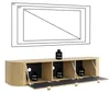 Selsey Coru - TV-Hängeboard, Eichenholzoptik, 175 cm Produktbild-Vorschau 7