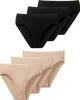 Damen Slip 6-Pack Essentials - schwarz-beige - Größe 44 Produktbild-Vorschau 1