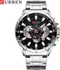 CURREN 8363 Herrenuhr Quarz Herrenuhr Armbanduhren mit Produktbild-Vorschau 2