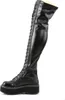 A single black boot shown from the side against a white background. Podgląd zdjęcia produktu