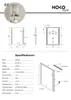 HOKO specchio da parete 60x80cm+LED cambia bianco Anteprima dell’immagine prodotto 6