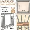 Étagère extérieure pour bois de chauffage avec toit Voir les images du produit 2