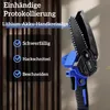 6 Zoll Mini-Kettensäge, tragbare elektrische Kettensäge, Produktbild-Vorschau 2