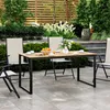 Outsunny tavolo da giardino per 6 persone 160 x 80 cm Anteprima dell’immagine prodotto 8