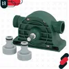 A green hand drill pump with two gray hose connectors in front of it, set against a white background with a subtle watermark. Náhľad obrázku produktu