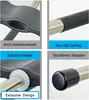 A collage of four close-up images highlighting product features of a hanger. Produktbild-Vorschau